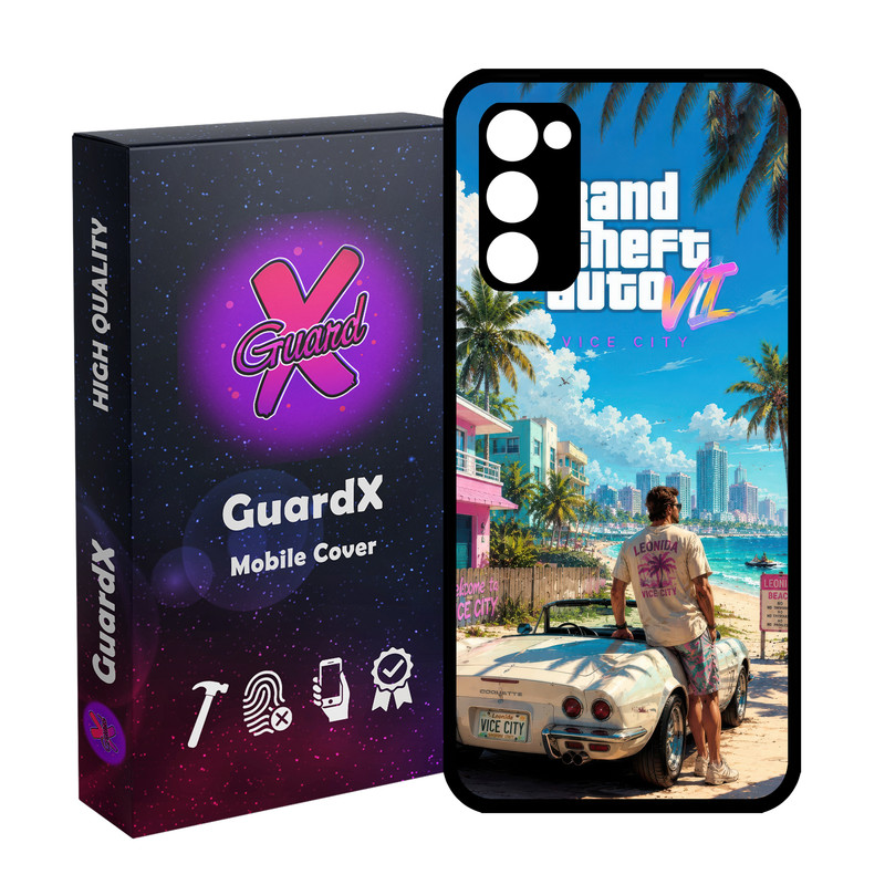 کاور گارد ایکس طرح بازی جی تی ای مدل 11141 مناسب برای گوشی موبایل سامسونگ Galaxy S20 FE