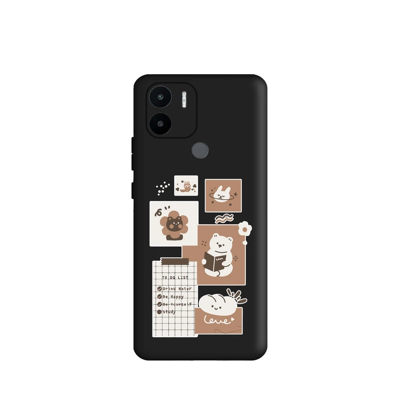 کاور قاب گارد طرح روتین خرسی کد t6435 مناسب برای گوشی موبایل شیائومی Redmi A1 Plus / Redmi A2 Plus 