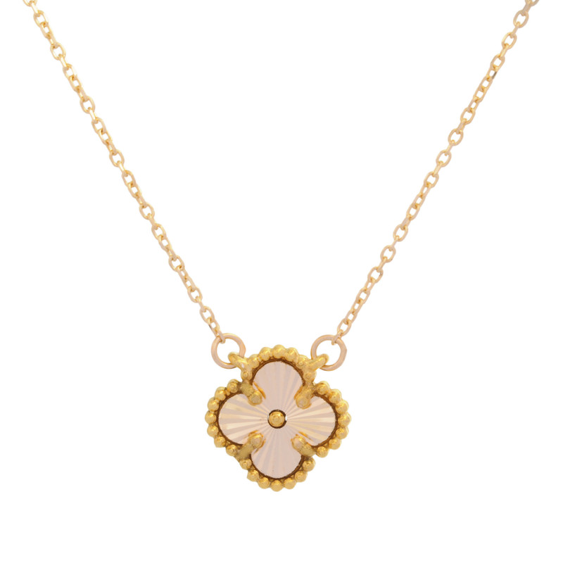 گردنبند طلا 18 عیار زنانه با طرح حلقه‌ای (فلامینگو) طلای مستجابی مدل ونکلیف اسکار کد T1982