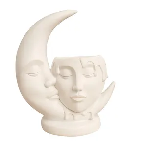 گلدان بتنی مدل ماه