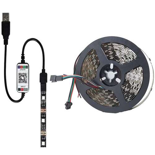 ریسه ال ای دی مدل موزیکال WS2812-3022-USB APP DMX طول 5 متر
