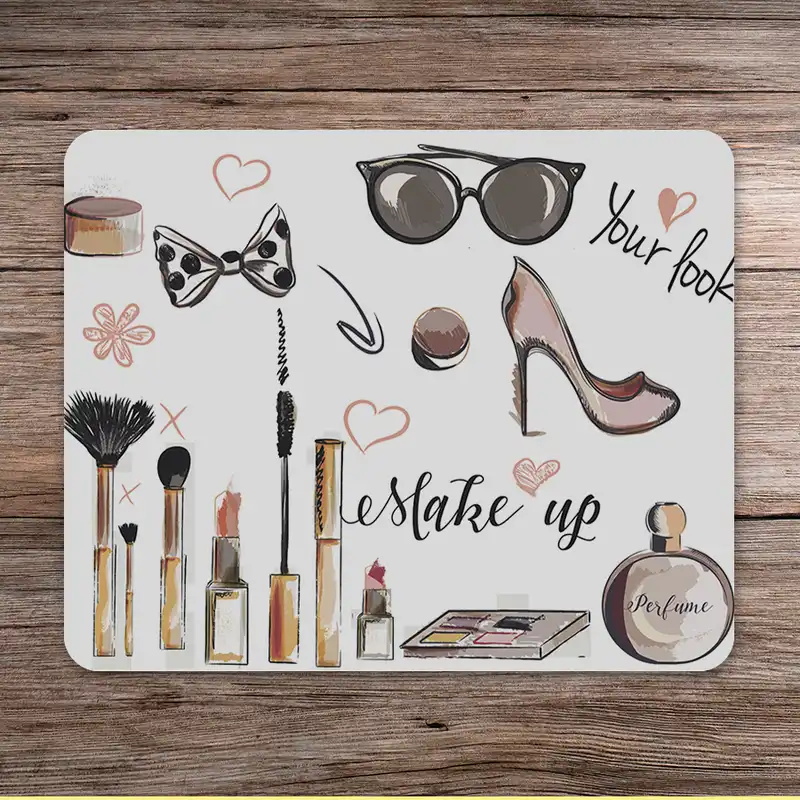 ماوس پد طرح لوازم آرایش کد P100373