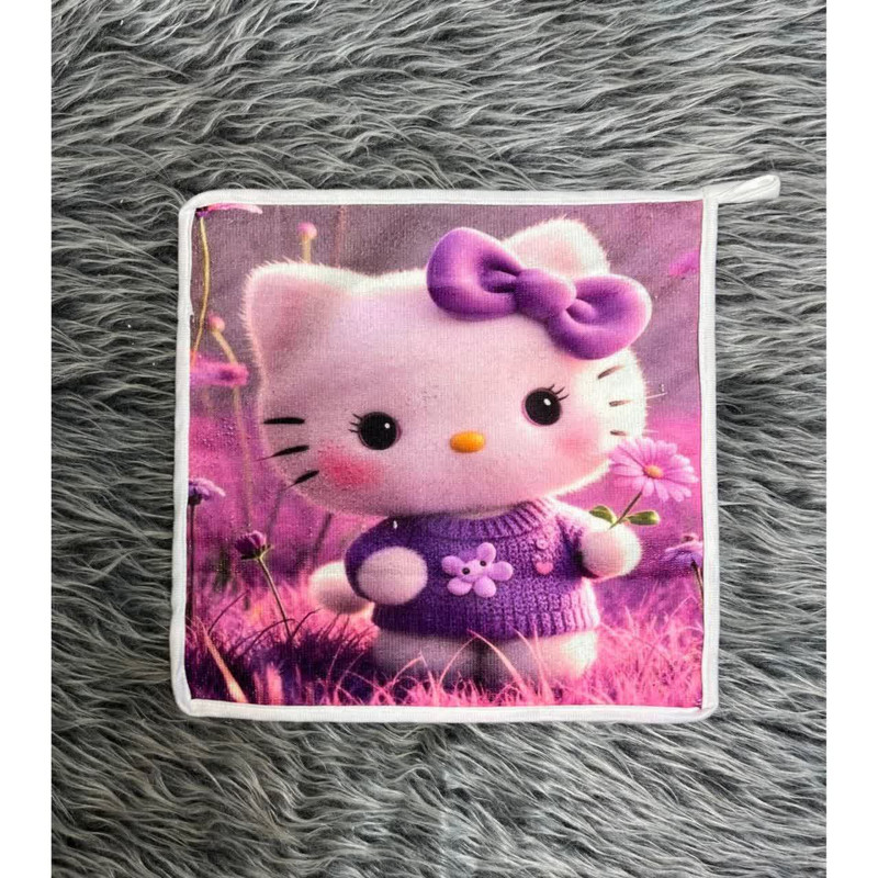 حوله دست و صورت نوزاد مدل کیتی 2 طرح دستمال سایز 31×31 سانتی متر