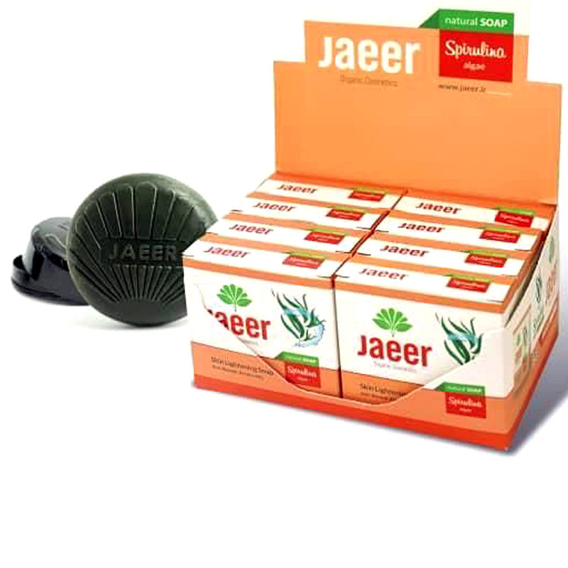 صابون ضدلک و روشن کننده ژائیر مدل جلبک اسپیرولینا وزن 90 گرم بسته 8 عددی صابون ضدلک و روشن کننده ژائیر مدل جلبک اسپیرولینا وزن 90 گرم بسته 8 عددی