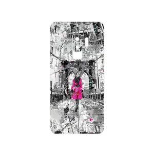 MAHOOT Collage of Catwalk Bridge Cover Sticker for Samsung Galaxy S9 Plus