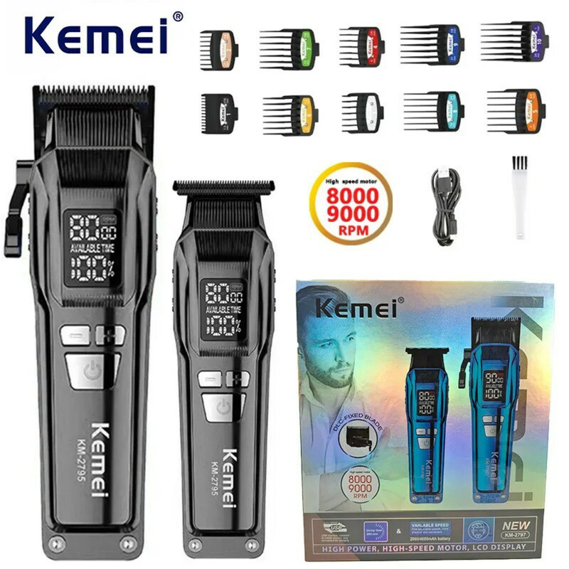 ماشین اصلاح موی سر و صورت کیمی مدل KM-2797 بسته 2 عددی