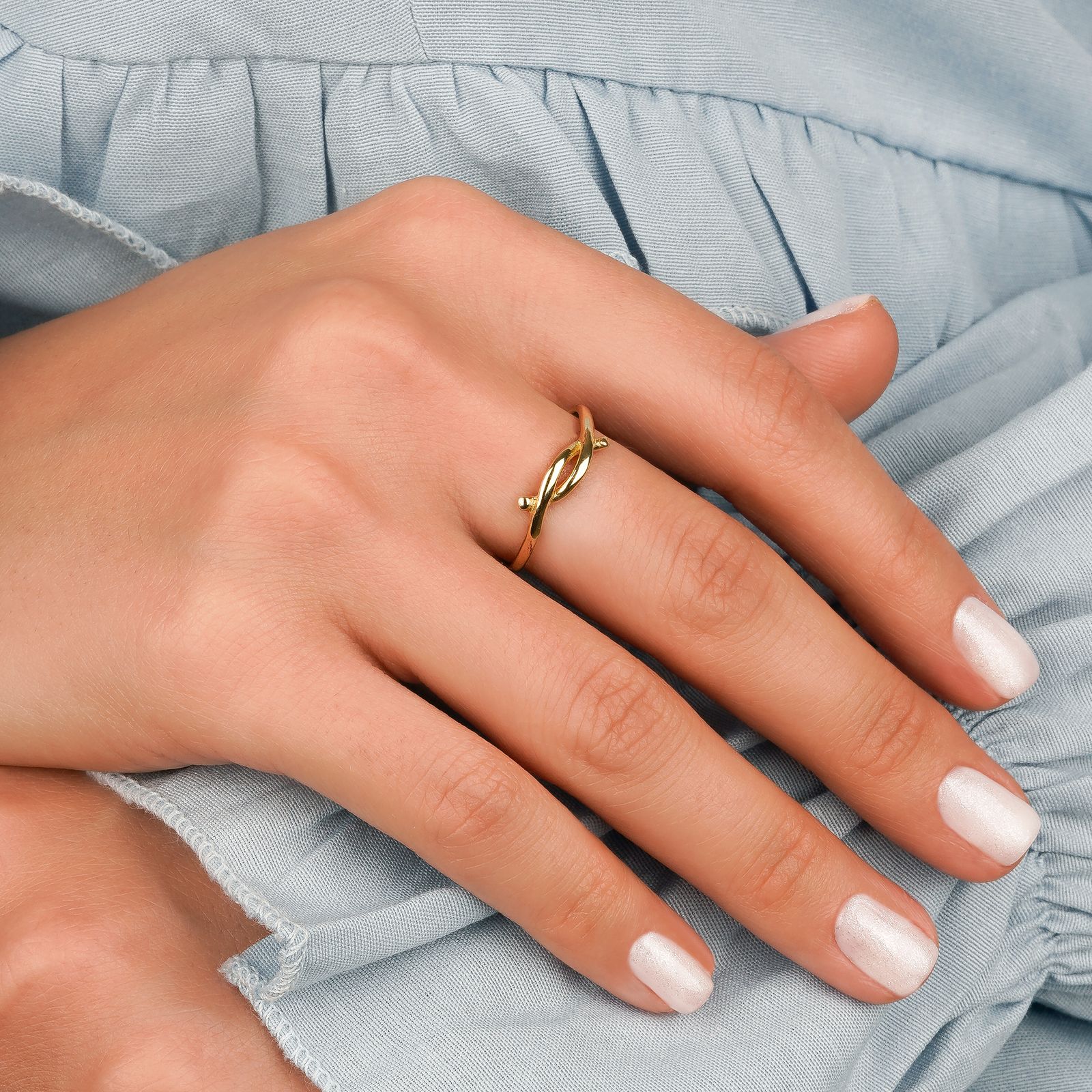 انگشتر طلا 18 عیار زنانه جواهری سون مدل 3603 -  - 4