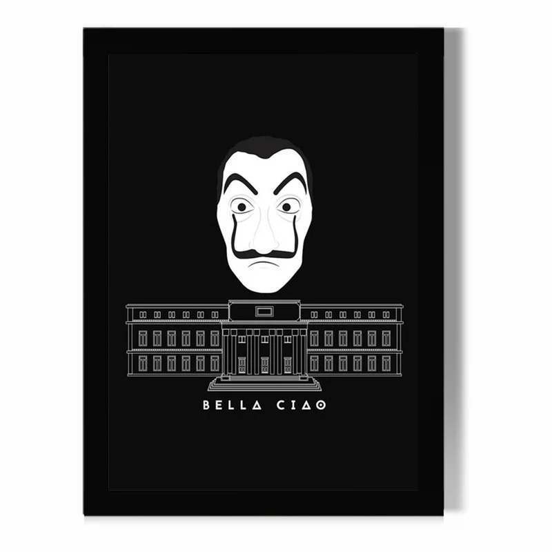 تابلو مدل دیواری طرح سریال خانه کاغذی | Money Heist کد FD202