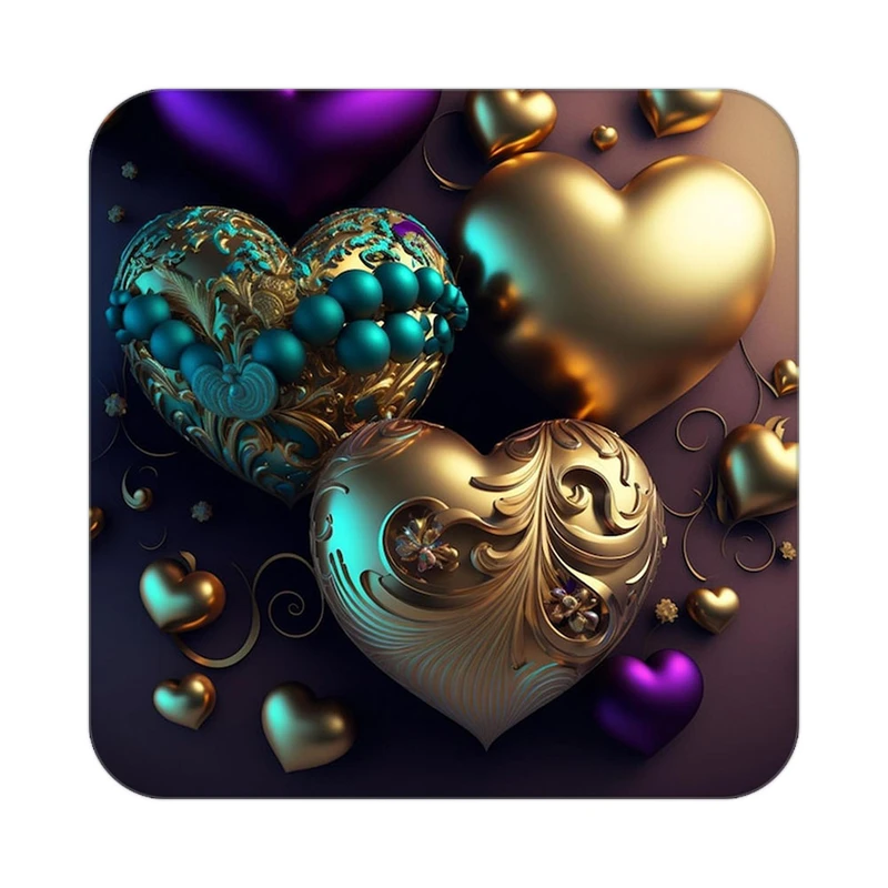 زیر لیوانی کاکتی مدل عاشقانه کد mp12609