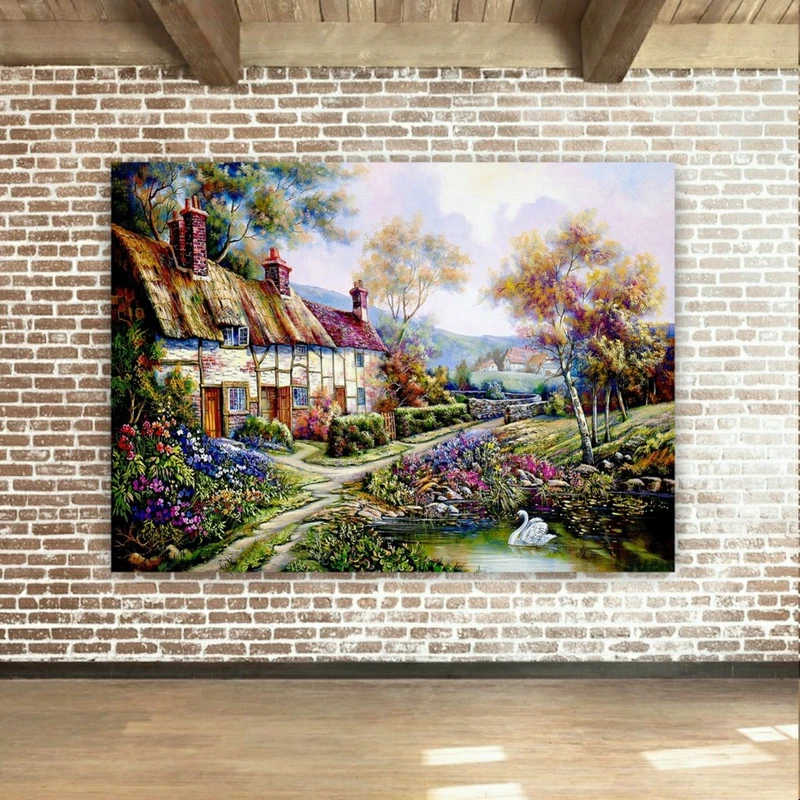 پوستر پارچه ای طرح طبیعت دل انگیز کد SDP4919