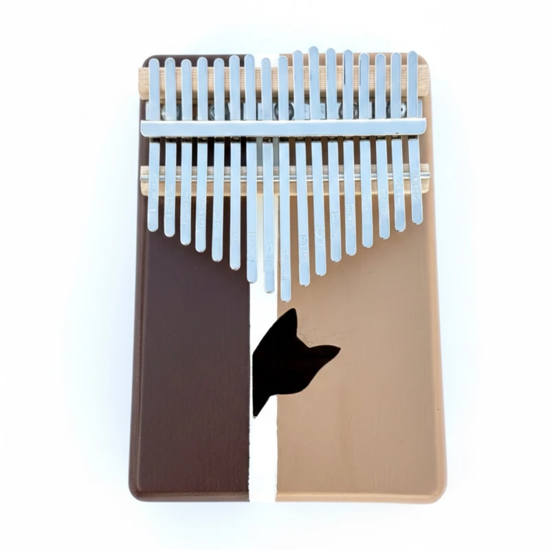 کالیمبا 17 تیغه کُرال مدل ذوزنقه حفره دار حرفه ای طرح حفره گربه