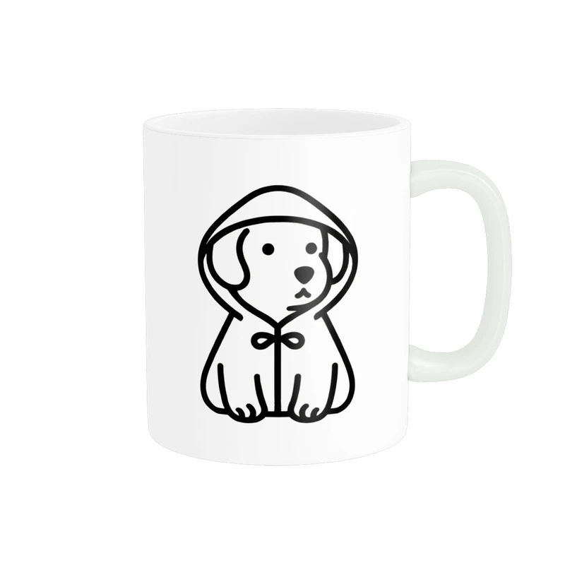 ماگ پاد آفرین مدل سگ کیوت فانتزی با لباس بارونی کد 2181