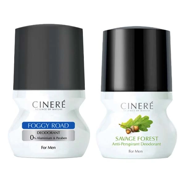 رول ضد تعریق مردانه سینره مدل Savage Foggy حجم 50 میلی لیتر مجموعه 2 عددی