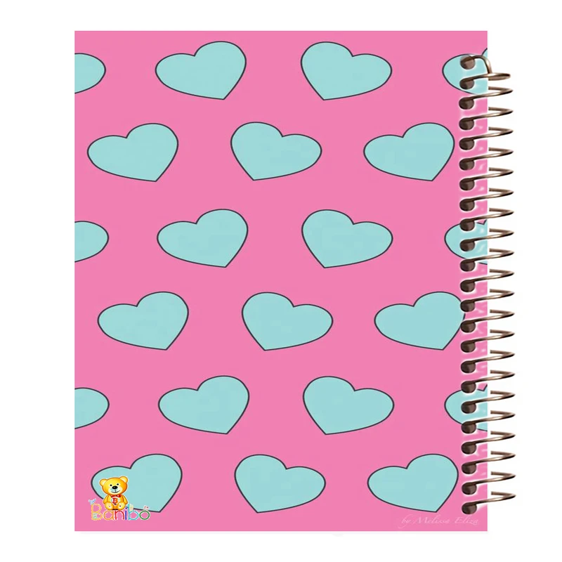 دفتر نقاشی 50 برگ بانیبو مدل قلب  کد 1073