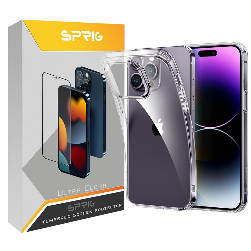 کاور اسپریگ مدل Clear مناسب برای گوشی موبایل اپل iPhone 14 Pro max
