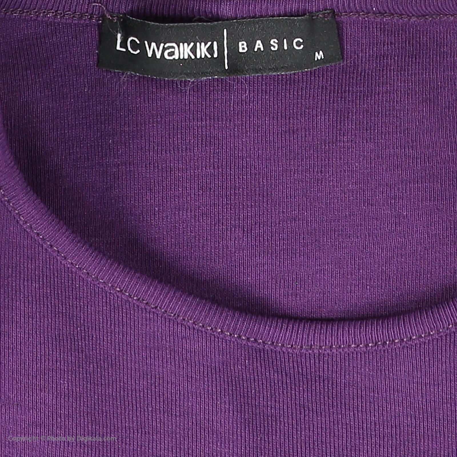 تی شرت زنانه ال سی وایکیکی مدل 0W43006Z8-HJL-DARKPURPLE -  - 8
