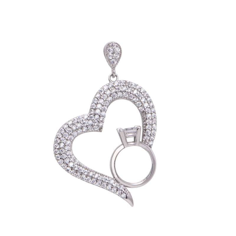 آویز گردنبند نقره زنانه مدل GTA-656