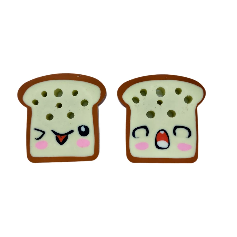 پاک کن مدل خمیری فانتزی طرح نان تست بسته 2 عددی