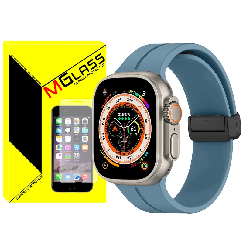 بند ام‌گلس مدل Magnetic-ORG-ZR مناسب برای ساعت هوشمند ویرفیت N8 Ultra Plus