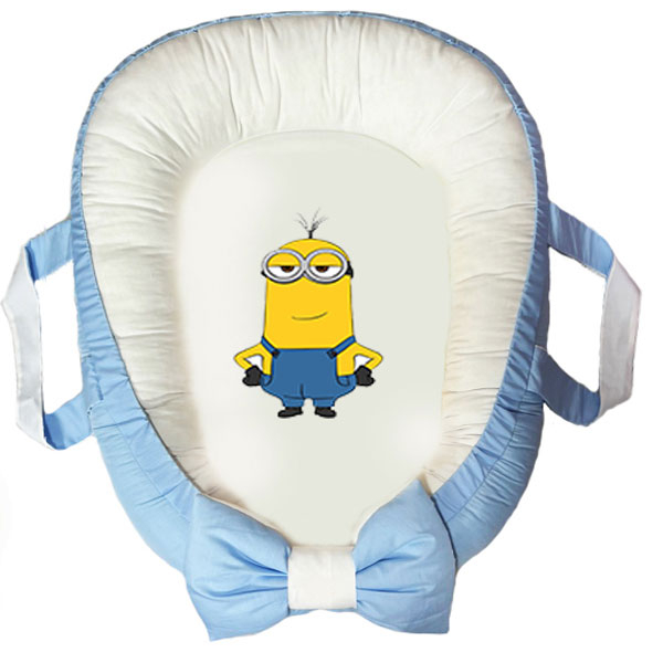 سرویس خواب سه تکه نوزاد ناریکو مدل گارد محافظ دار طرح مینیون ها کد 0647