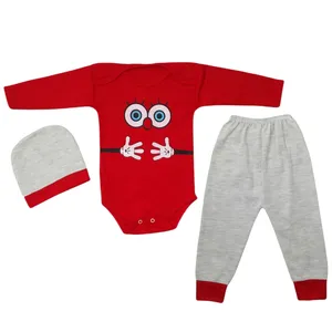 ست 3 تکه لباس نوزادی مدل LS001