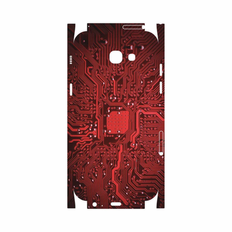 برچسب پوششی ماهوت مدل Red Printed Circuit Board-FullSkin مناسب برای گوشی موبایل سامسونگ Galaxy A7 2017