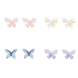 گوشواره زنانه مدل پروانه کد Ens4 مجموعه 4 عددی