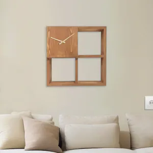 ساعت دیواری چوبی کد SS102