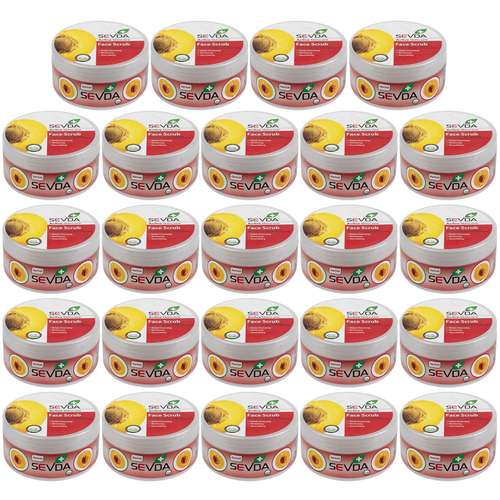 اسکراب لایه بردار پوست سودا مدل زرد آلو حجم 200 میلی لیتر مجموعه 24 عددی