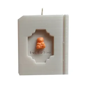 شمع دست ساز مدل کتاب خرسی