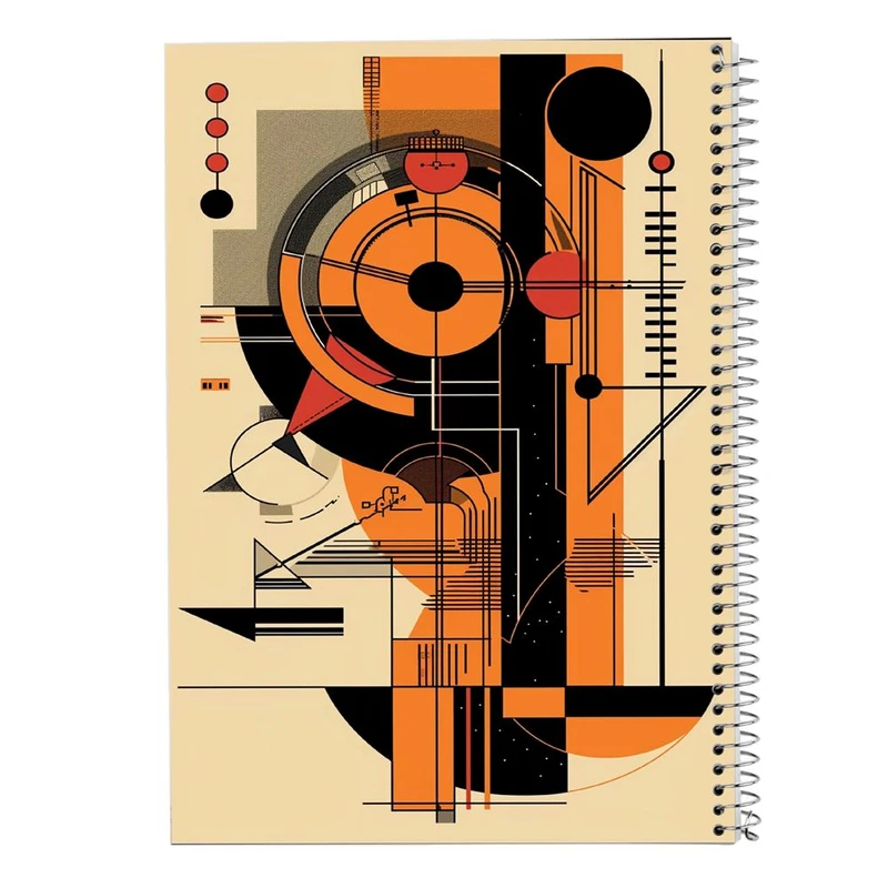 دفتر شطرنجی 50 برگ مدوپد طرح اشکال فانتزی کد DF16023