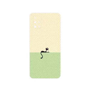 MAHOOT Minimal Internet Cat Icon Cover Sticker for Samsung Galaxy M31S