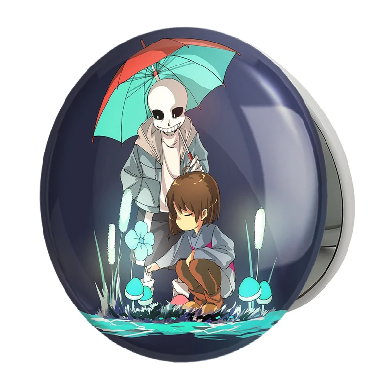 آینه جیبی خندالو طرح بازی آندرتیل (Undertale) مدل تاشو کد 31745