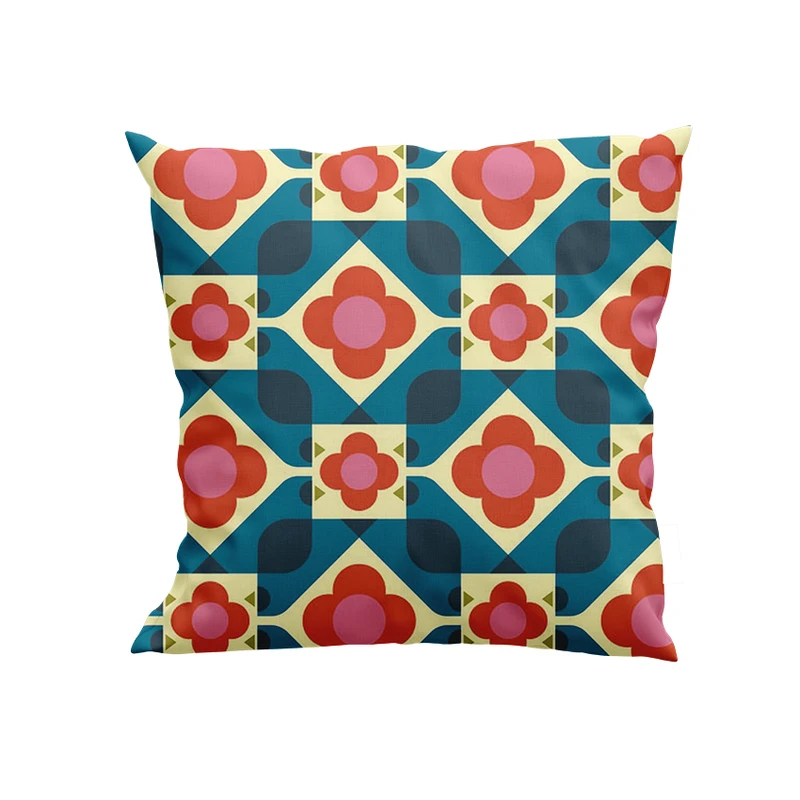 کوسن پاد آفرین مدل گل های فانتزی کد DKK640