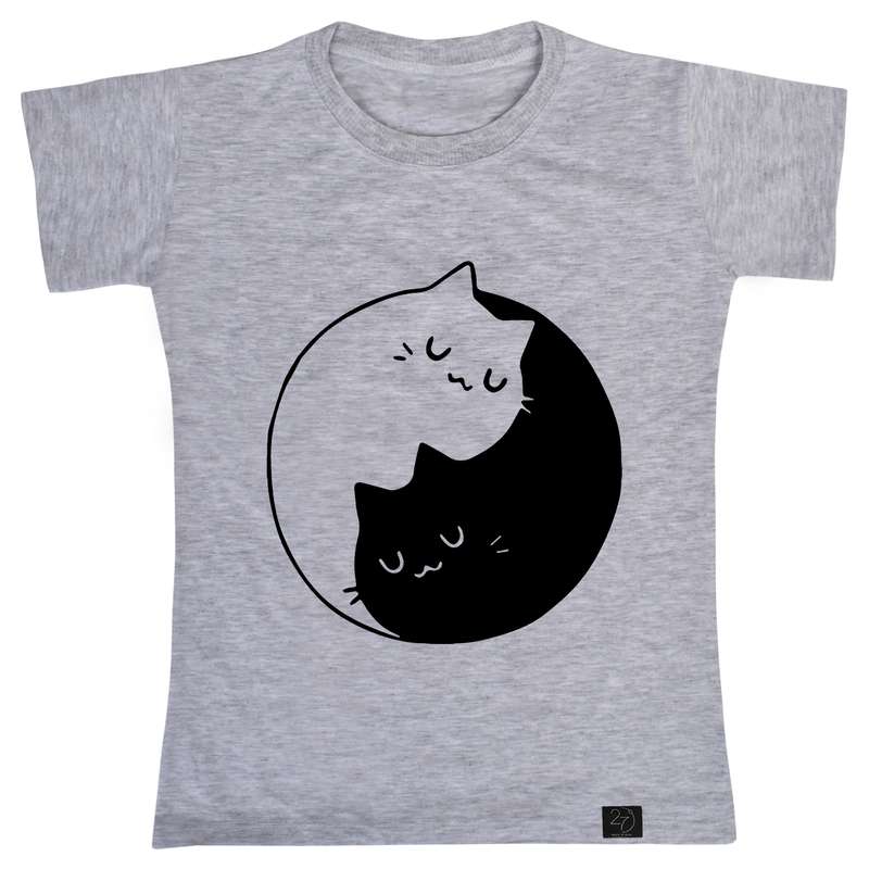 تی شرت آستین کوتاه دخترانه 27 مدل گربه کد W13
