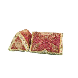 پشتی ترمه مدل خاتون بسته 2 عددی