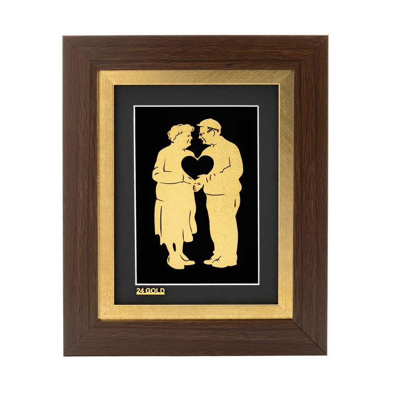 تابلو طلا کوب آلتین هنر مدل تا ابد عشق کد 50466