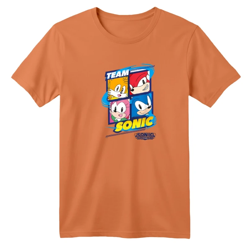 تی‌شرت آستین کوتاه لانگ بچگانه مدل سونیک