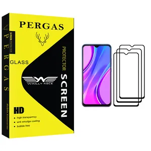 Waily Nice Pergas Glass Screen Protector For Xiaomi Redmi 9 Pack Of 3