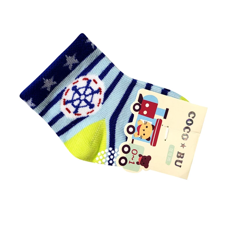 جوراب ساق کوتاه بچگانه کوکو بی یو مدل دریا 0-1 کد 05007