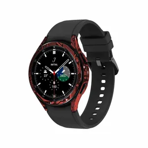 MAHOOT Red-Printed-Circuit-Board Cover Sticker for Samsung Watch4 Classic 46mm Smartwatch