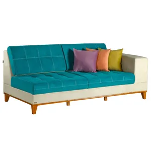 مبل راحتی 3 نفره چشمه نور کد MA-402/3-BR-CR-BL