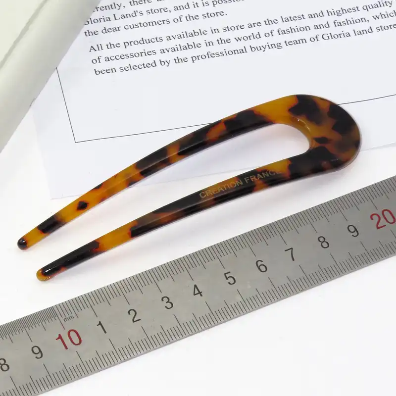 گیره مو زنانه مدل کانزاشی دو شاخ کد G_Lnd_3184