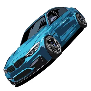 استیکر لپتاپ طرح ماشین  BMW  کد 9585