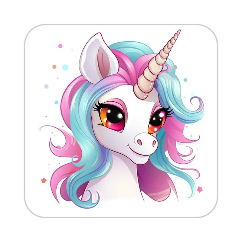 زیر لیوانی کاکتی طرح اسب تک شاخ و یونیکورن مدل mp29605