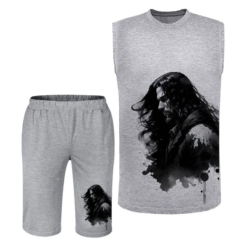 ست تاپ و شلوارک مردانه مدل پسرک N522