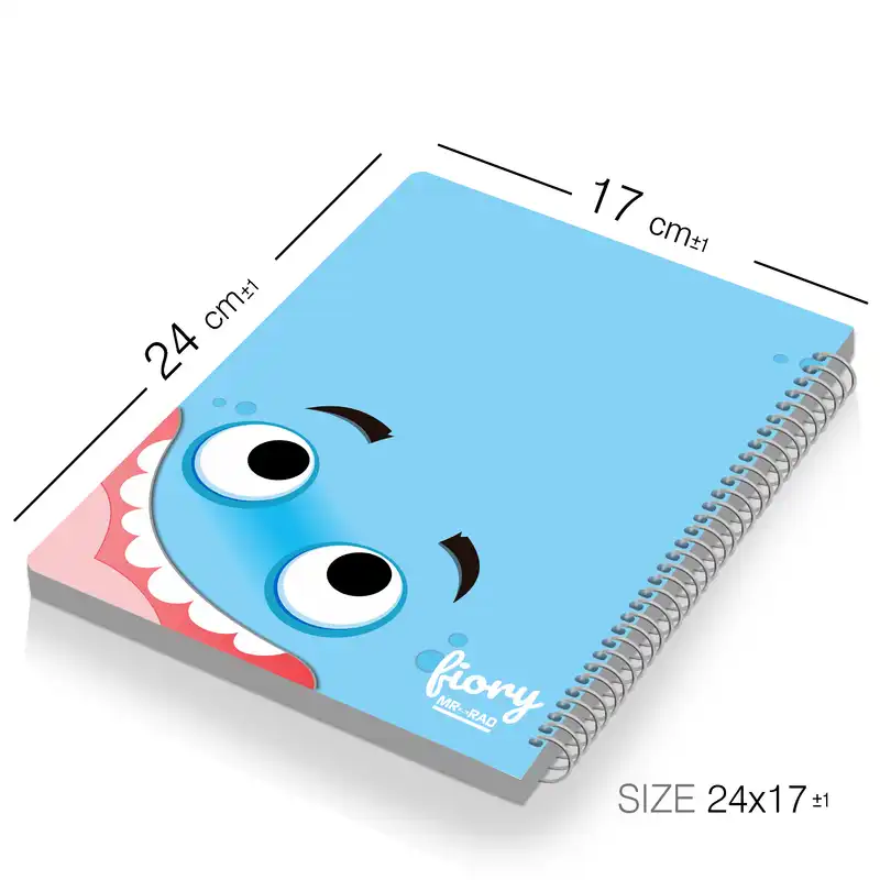 دفتر مشق مستر راد مدل ایموجی طرح خوشحال کد funny face 1574