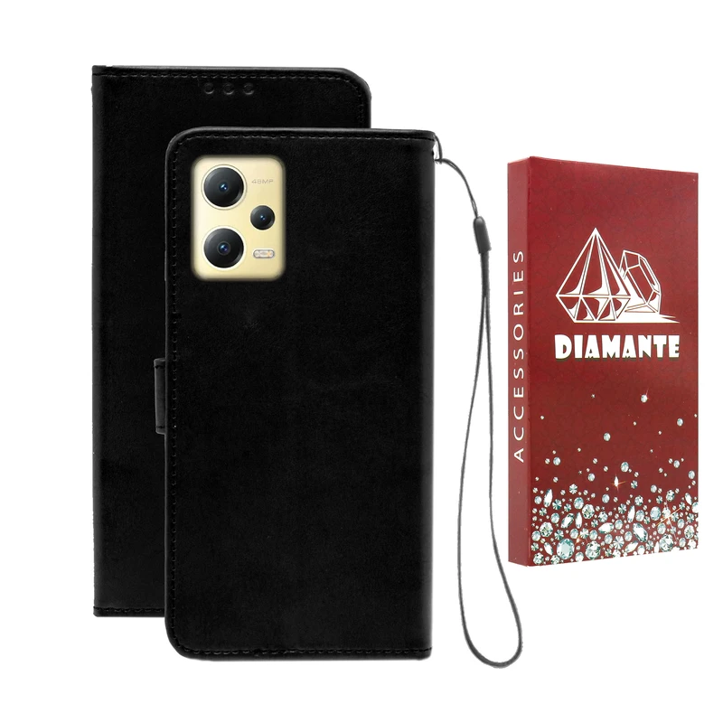کیف کلاسوری دیامانته مدل Scusa Rd مناسب برای گوشی موبایل شیائومی Redmi Note 12 5G به همراه بند آویز