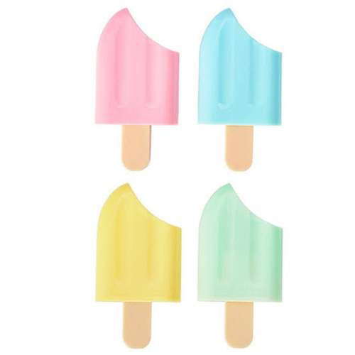 ماژیک علامت گذار مدل پاستلی طرح بستنی بسته 4 عددی