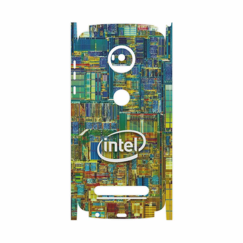 برچسب پوششی ماهوت مدل Intel Brand-FullSkin مناسب برای گوشی موبایل موتورولا Moto Z2 Play